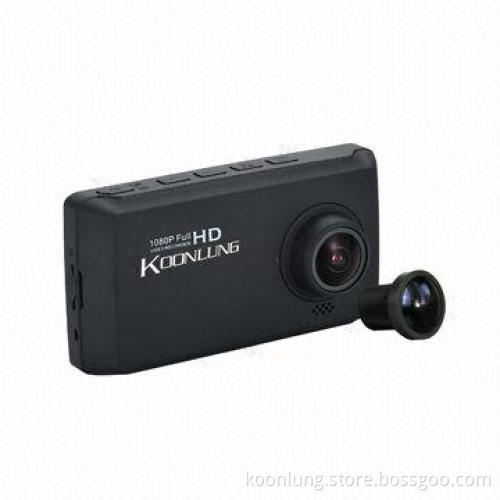 2.7" Vehicle Camera DVR, 6-element Glass Lens, Ambarella A2S70, H.264/MP4, 1,100mAh Battery Capacity